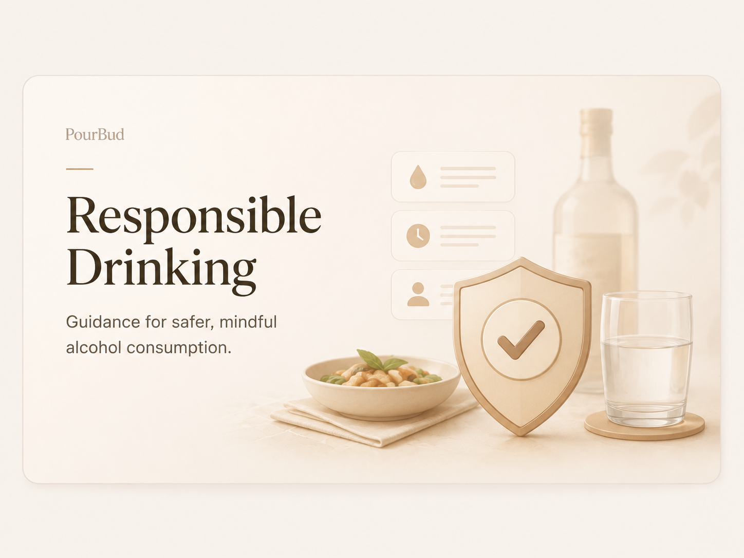 Responsible drinking illustration for PourBud